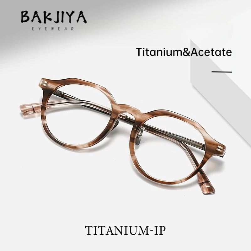 New Japanese Retro Pure Titanium Women Eyeglasses Frame Designer Small Frame Acetate Clear Brown Eyewear Prescription for Myopia
New Japanese Retro Pure Titanium Women Eyeglasses Frame Designer Small Frame Acetate Clear Brown Eyewear Prescription for Myopia