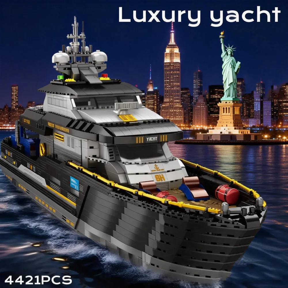 Creative pirate City 4421PCS Luxury Yacht Building Blocks boat Car Cruise Ship collection With Ornaments Kids DIY Toys Gifts
Creative pirate City 4421PCS Luxury Yacht Building Blocks boat Car Cruise Ship collection With Ornaments Kids DIY Toys Gifts