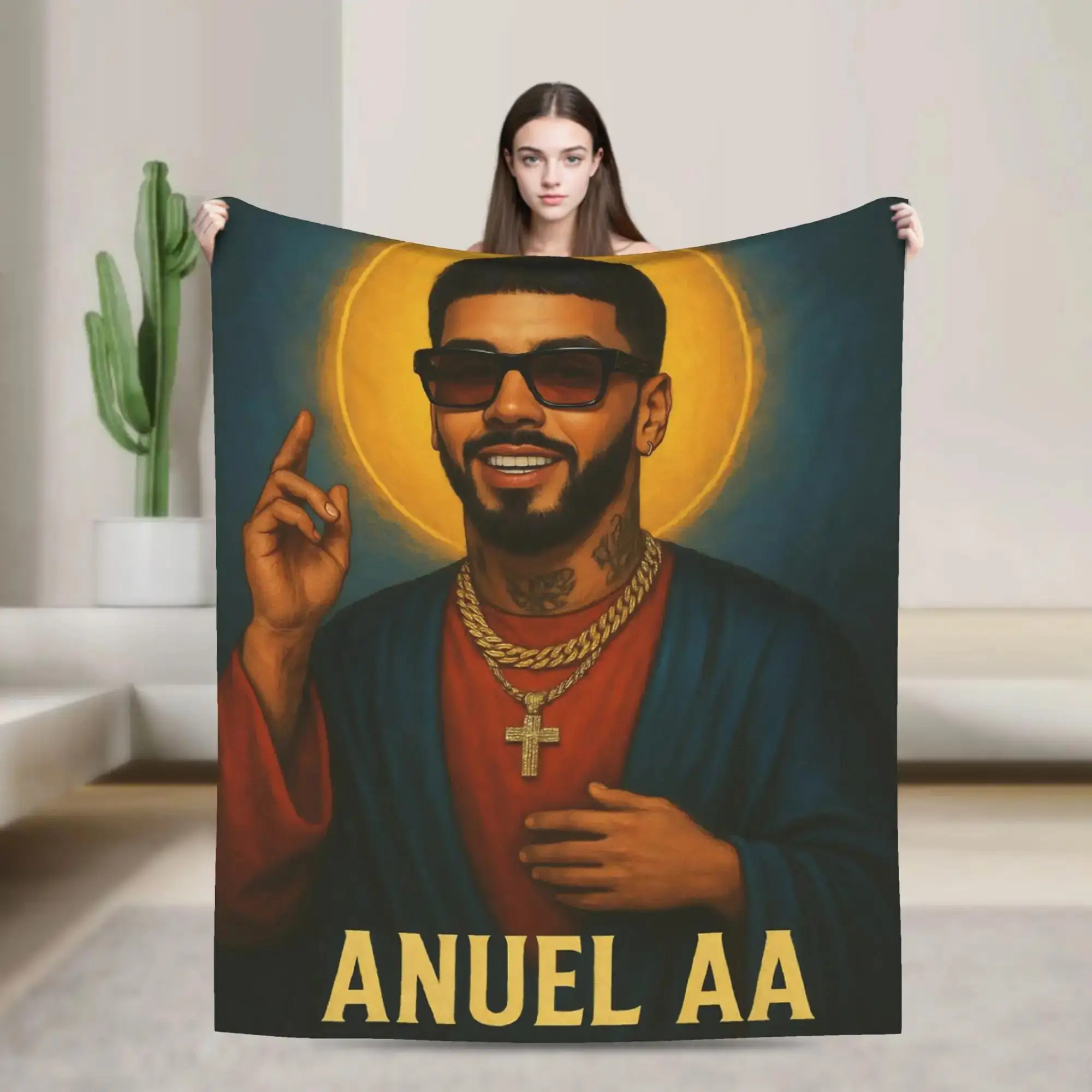 Anuel AA Rhlm II Album Soft Warm Blanket for Travel Home Office Autumn Decor Funny Bedspread Throw
Anuel AA Rhlm II Album Soft Warm Blanket for Travel Home Office Autumn Decor Funny Bedspread Throw