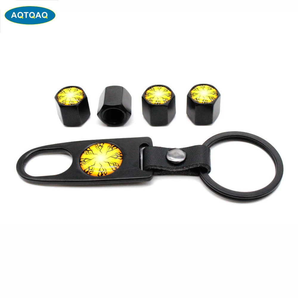 AQTQAQ 5Pcs/Set Flame Style Anti-theft Car Wheel Air Tire Valves Tire Leather Buckle Valve Caps Stem with Wrench Ring Spanner
AQTQAQ 5Pcs/Set Flame Style Anti-theft Car Wheel Air Tire Valves Tire Leather Buckle Valve Caps Stem with Wrench Ring Spanner