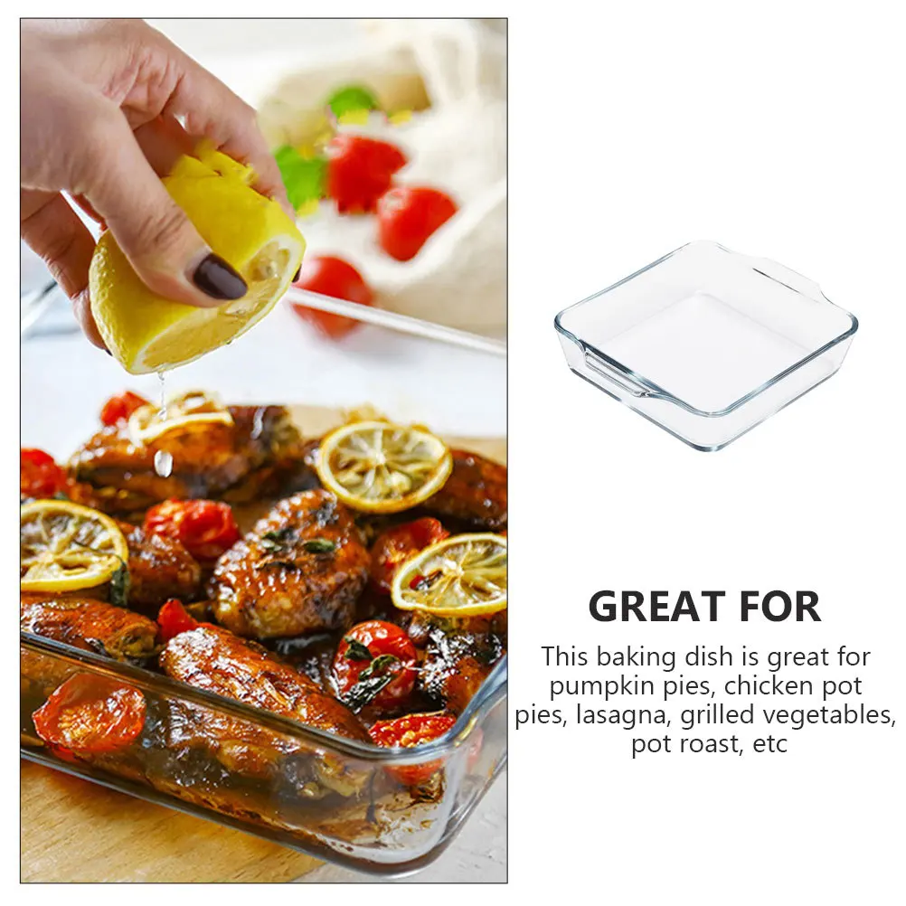 Glass Baking Dish Double Handle Oven Safe Microwave Refrigerator Dishwasher Safe for Lasagna Roasting Baking Pan
Glass Baking Dish Double Handle Oven Safe Microwave Refrigerator Dishwasher Safe for Lasagna Roasting Baking Pan