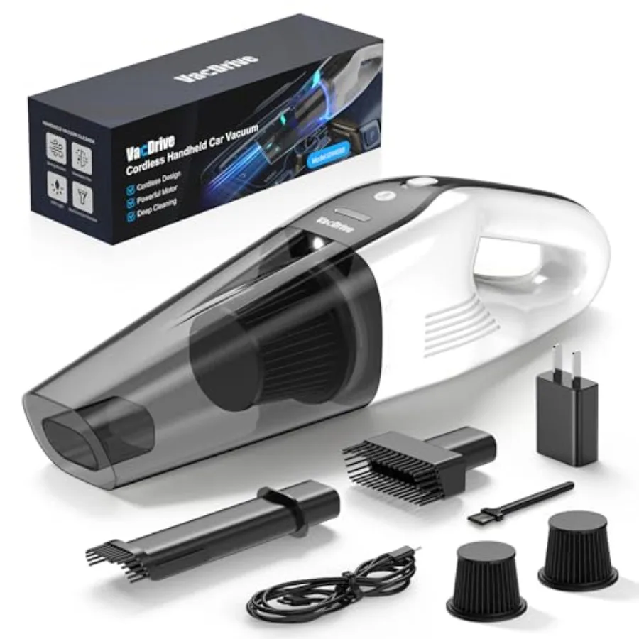 Handheld Vacuum Cordl, Ultra-Strong Suction Car Vacuum Portable Cordl, Rechargeable Hand Held Car Vacuum Cleaner High Power wit
Handheld Vacuum Cordl, Ultra-Strong Suction Car Vacuum Portable Cordl, Rechargeable Hand Held Car Vacuum Cleaner High Power wit