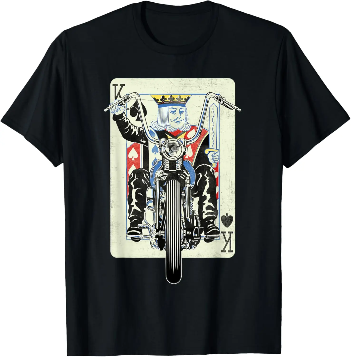The latest t-shirt - Vintage King Card Motorcycle Poker Black Jack Gambling Biker T-Shirt
The latest t-shirt - Vintage King Card Motorcycle Poker Black Jack Gambling Biker T-Shirt