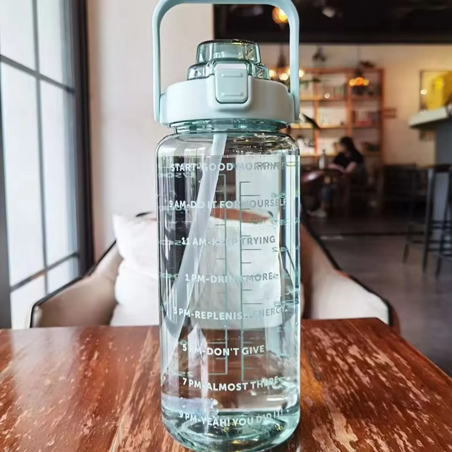 Reusable Gym Sports BPA Free 64 Oz 64Oz 2L Clear Motivational Half Gallon With Time Marker And Straw
Reusable Gym Sports BPA Free 64 Oz 64Oz 2L Clear Motivational Half Gallon With Time Marker And Straw