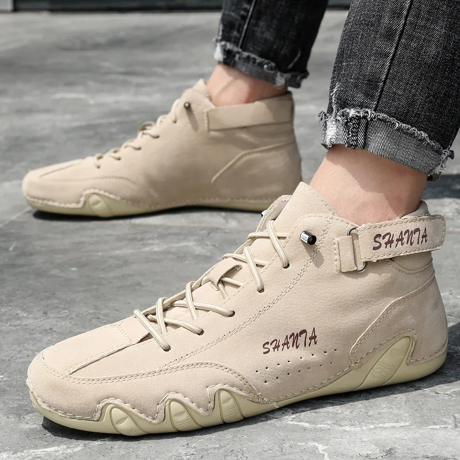 Men's Boots Fashionable Casual Motorcycle Winter Shoes PU Mid Top Waterproof High Top Sports Luxury Trend Sneakers Large Size
Men's Boots Fashionable Casual Motorcycle Winter Shoes PU Mid Top Waterproof High Top Sports Luxury Trend Sneakers Large Size