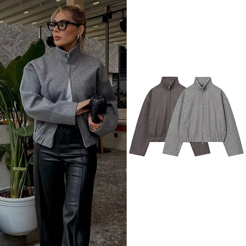 Autumn New Women's Jackets 2025 New Fashion Loose High-necked Elegant Women's Coats Chic Youth Street Travel Holiday Coats
Autumn New Women's Jackets 2025 New Fashion Loose High-necked Elegant Women's Coats Chic Youth Street Travel Holiday Coats