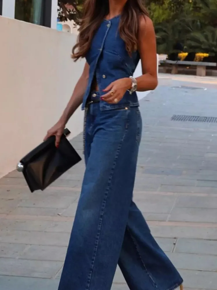 New Spring Summer Women Fashion Wide Leg Pants Slim Fit High Waist Simple Pocket Casual Ladies Trousers Streetwear Dropshipping
New Spring Summer Women Fashion Wide Leg Pants Slim Fit High Waist Simple Pocket Casual Ladies Trousers Streetwear Dropshipping