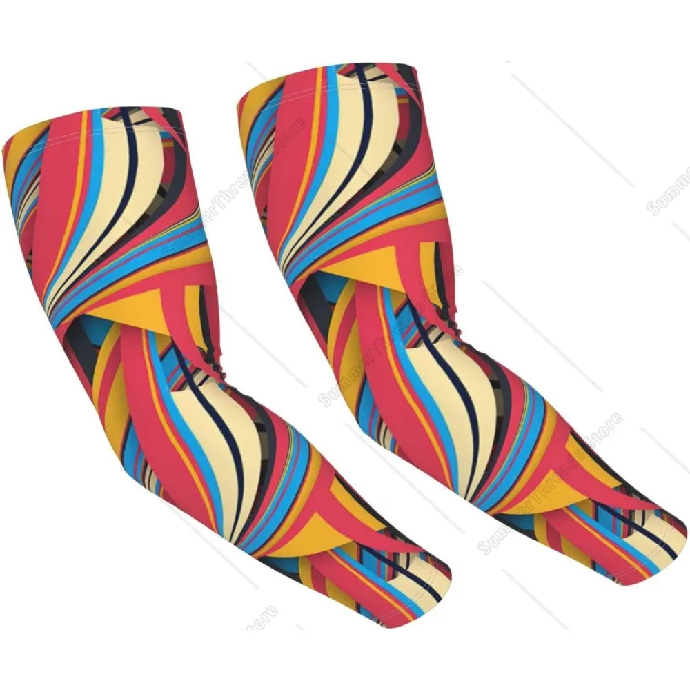 Красочный полосатый принт Охлаждающий чехол на руку для взрослых с защитой отверстия для большого пальца, подходит для активного отдыха
Красочный полосатый принт Охлаждающий чехол на руку для взрослых с защитой отверстия для большого пальца, подходит для активного отдыха