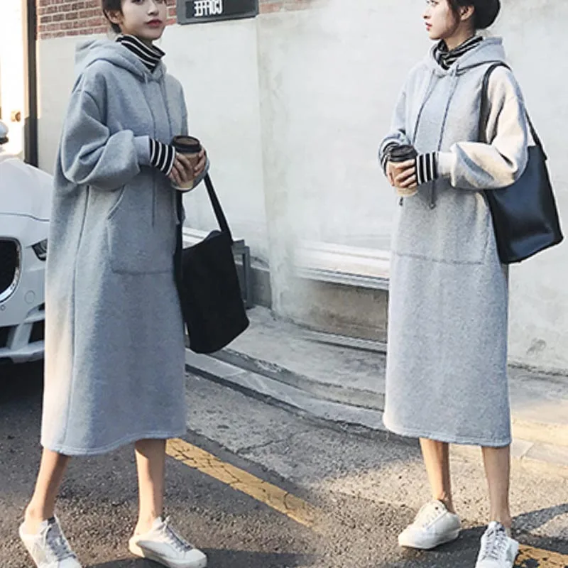 Maternity Trendy Sweatshirt Clothes Dress Drawstring Ankle Length Hoodie Winter Pullover Hoodie Naternity Clothes Dress Fashion
Maternity Trendy Sweatshirt Clothes Dress Drawstring Ankle Length Hoodie Winter Pullover Hoodie Naternity Clothes Dress Fashion