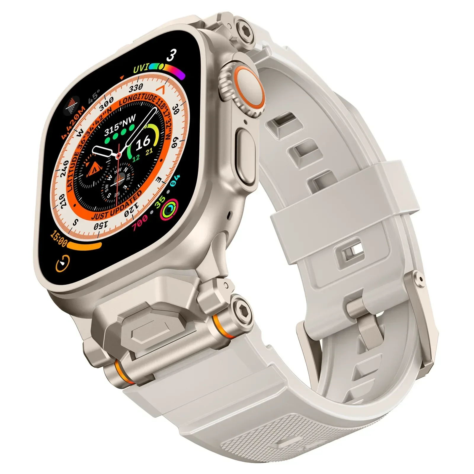 Soft Fluororubber Band for Apple Watch Ultra 2 49mm Series 10 46mm 45 44MM Luxury Silicone Strap for IWatch 9 8 7 6 5 4 Se Ultra
Soft Fluororubber Band for Apple Watch Ultra 2 49mm Series 10 46mm 45 44MM Luxury Silicone Strap for IWatch 9 8 7 6 5 4 Se Ultra