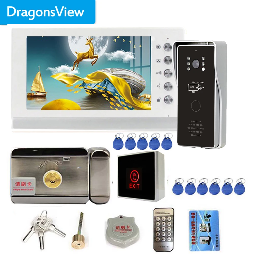 Dragonsview 7-дюймовая проводная видеодомофонная система для домашнего дверного телефона, дверной звонок, дверной замок, дневное ночное видение, HD разблокировка
Dragonsview 7-дюймовая проводная видеодомофонная система для домашнего дверного телефона, дверной звонок, дверной замок, дневное ночное видение, HD разблокировка