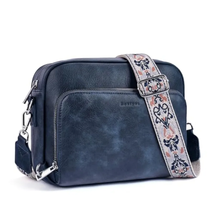 Crossbody Purses for Women Vegan Leather Travel Anti Theft Bags Guitar Strap Shoulder Purse with Built in Wallet
Crossbody Purses for Women Vegan Leather Travel Anti Theft Bags Guitar Strap Shoulder Purse with Built in Wallet