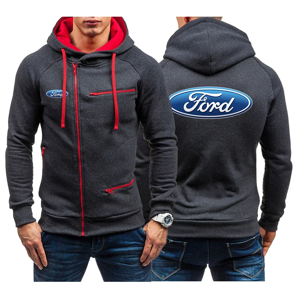 2024 Spring Autumn New Ford Logo Printing Solid Color Streetwear Hooded Sweatshirt Men's Fashion Comfortable Oblique Zip Hoodies
2024 Spring Autumn New Ford Logo Printing Solid Color Streetwear Hooded Sweatshirt Men's Fashion Comfortable Oblique Zip Hoodies