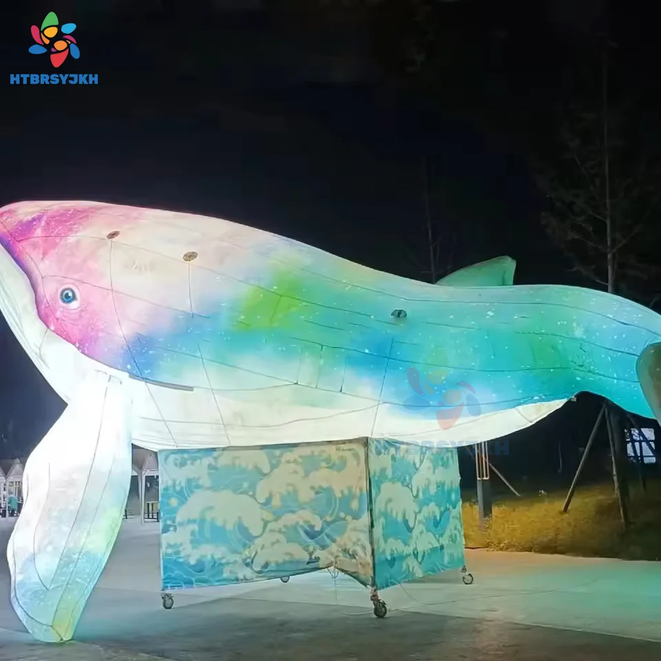 Inflatable whale with LED lights, air-blown ocean fish, grounded giant colorful inflatable humpback whale, suitable for party/ac
Inflatable whale with LED lights, air-blown ocean fish, grounded giant colorful inflatable humpback whale, suitable for party/ac