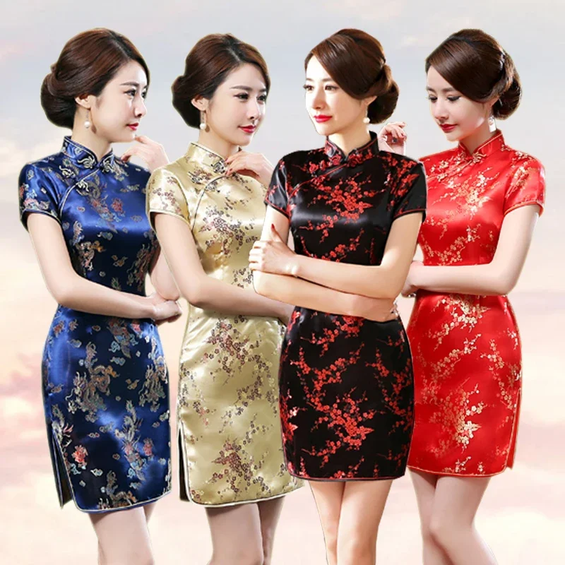 Элегантное женское платье Ципао в старом Шанхае, официальное платье Cheongsam большого размера 6XL, короткое платье с воротником-стойкой, сексуальные платья
Элегантное женское платье Ципао в старом Шанхае, официальное платье Cheongsam большого размера 6XL, короткое платье с воротником-стойкой, сексуальные платья