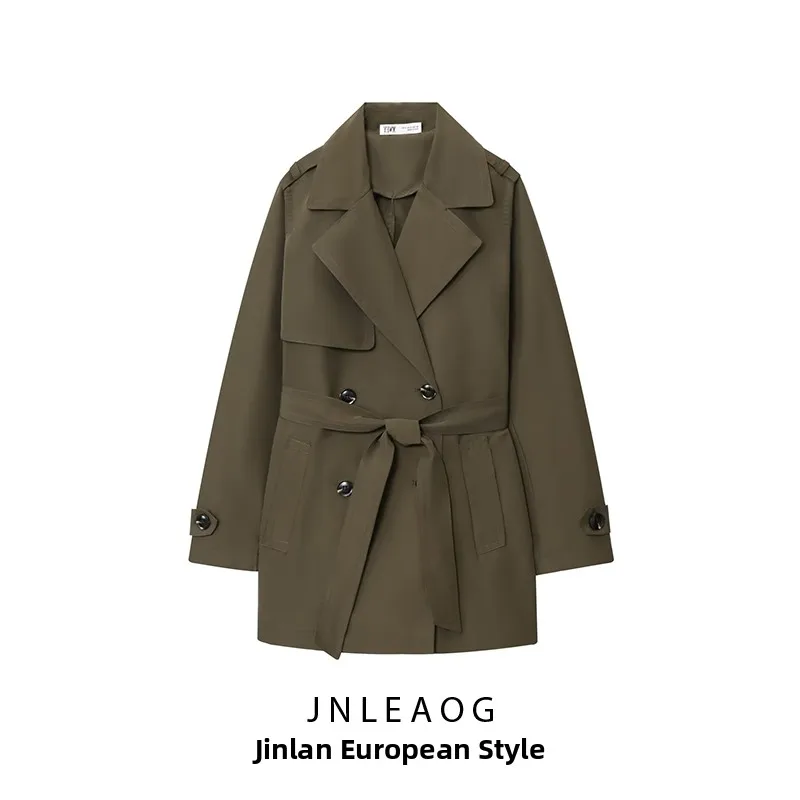 Сводное водостойкое ветрозащитное двубортное осеннее пальто JNLEAOG женское прямое длинное пальто для поездок на работу
Сводное водостойкое ветрозащитное двубортное осеннее пальто JNLEAOG женское прямое длинное пальто для поездок на работу