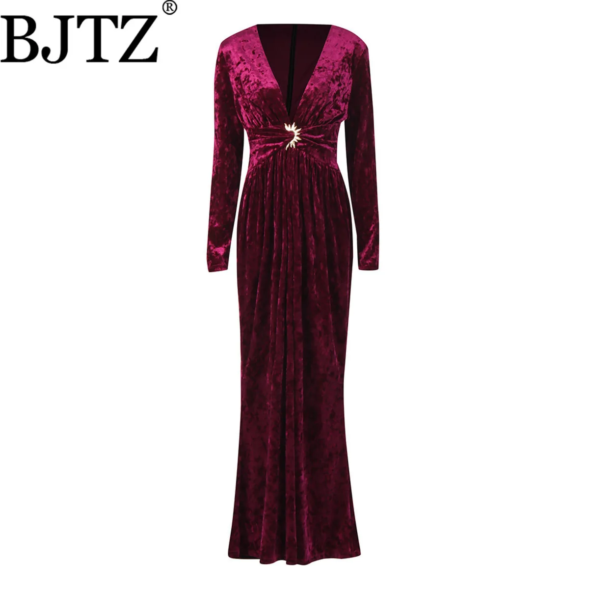BJTZ 2025 Winter Velvet V Neck High Slit Retro Elegant Long Dress Luxury Designer Comfort Premium Ready To Ship
BJTZ 2025 Winter Velvet V Neck High Slit Retro Elegant Long Dress Luxury Designer Comfort Premium Ready To Ship