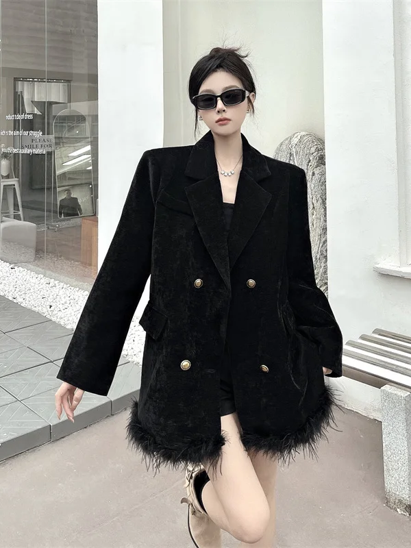 Женский пиджак оверсайз с вышивкой, шикарный, больших размеров, для повседневной носки, для работы, для свиданий, для свадьбы, верхняя одежда
Женский пиджак оверсайз с вышивкой, шикарный, больших размеров, для повседневной носки, для работы, для свиданий, для свадьбы, верхняя одежда