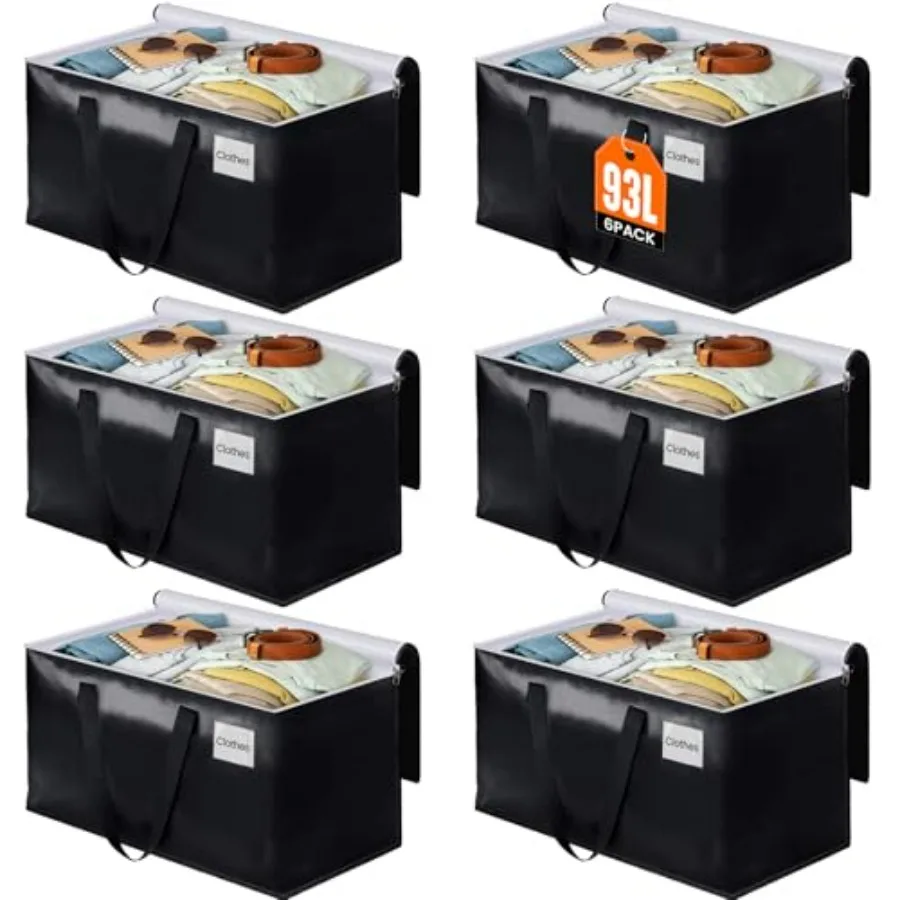 Collapsible Moving Bags - Heavy Duty Boxes with Zippers and Handles, Space Saving Packing Totes for Moving Supplies Storage,6-P
Collapsible Moving Bags - Heavy Duty Boxes with Zippers and Handles, Space Saving Packing Totes for Moving Supplies Storage,6-P