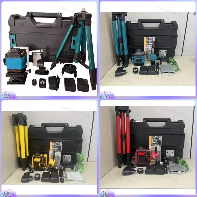 4D 360 Degree Green Laser Level 16 Line Automatic Self Leveling Outdoor Indoor Portable Laser Level with Tripod for
4D 360 Degree Green Laser Level 16 Line Automatic Self Leveling Outdoor Indoor Portable Laser Level with Tripod for