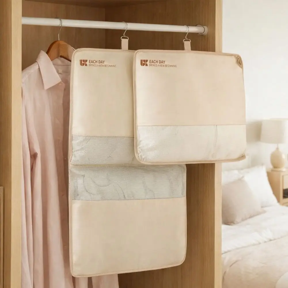 Mesh Hanging Clothes Organizer Visible Large Capacity Clothes Hanger Bag with Hook Space Saving Folding Divider Bag Wardrobes
Mesh Hanging Clothes Organizer Visible Large Capacity Clothes Hanger Bag with Hook Space Saving Folding Divider Bag Wardrobes