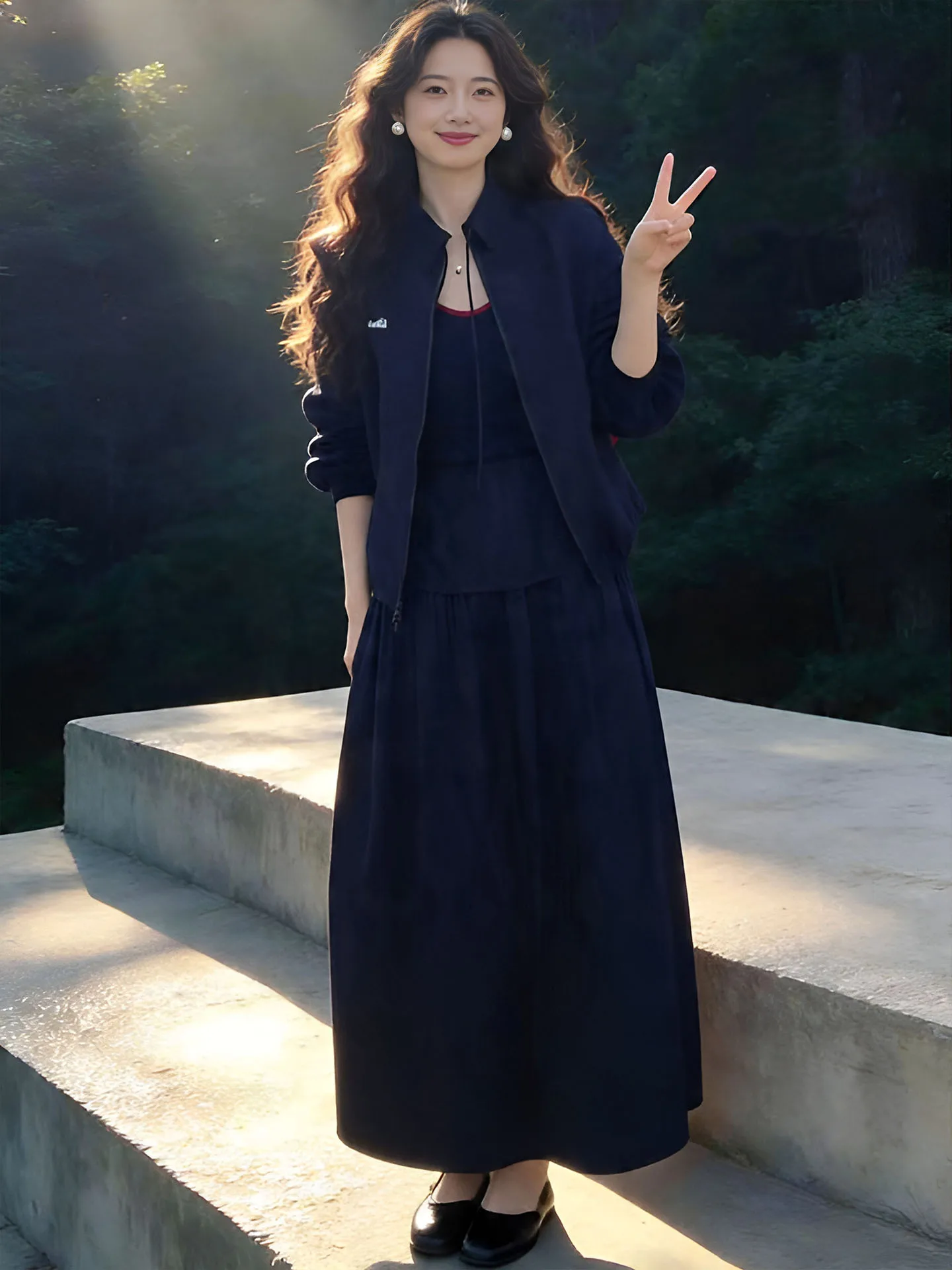 Fashionable Versatile Women's Outfit Set 2026 New Design High Waist Long Skirt And Top Zipper Closure Commute Style Autumn Sp...
Fashionable Versatile Women's Outfit Set 2026 New Design High Waist Long Skirt And Top Zipper Closure Commute Style Autumn Sp...