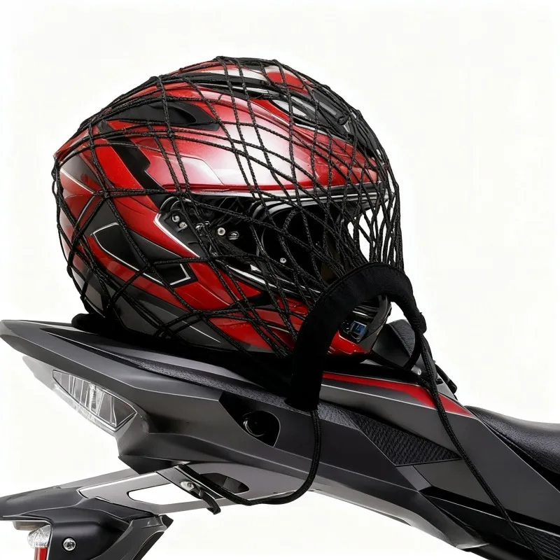 High Elastic Motorcycle Cargo Net Double Layer Bungee Storage Net for Helmet Luggage Hook Straps 10x11 Inches
High Elastic Motorcycle Cargo Net Double Layer Bungee Storage Net for Helmet Luggage Hook Straps 10x11 Inches