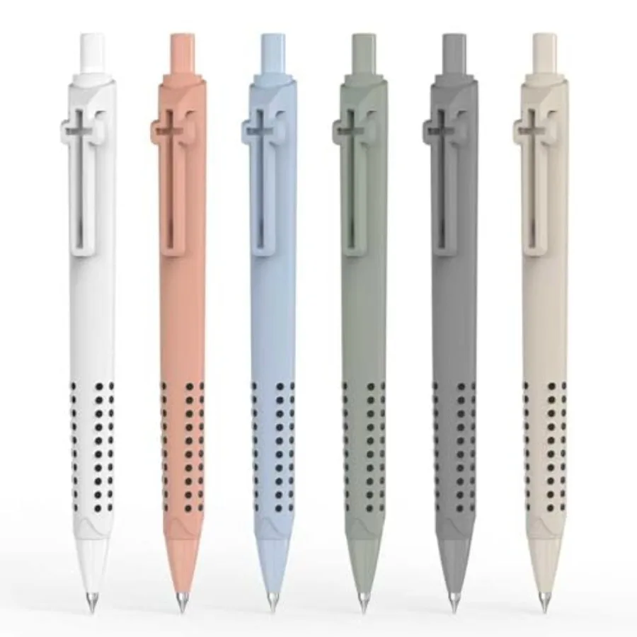 6 Pack Bible Journaling Gel Pens, 0.7mm Black Ink Retractable with Cross Clip, Smooth Writing, Christian Gifts for Men Women, R
6 Pack Bible Journaling Gel Pens, 0.7mm Black Ink Retractable with Cross Clip, Smooth Writing, Christian Gifts for Men Women, R