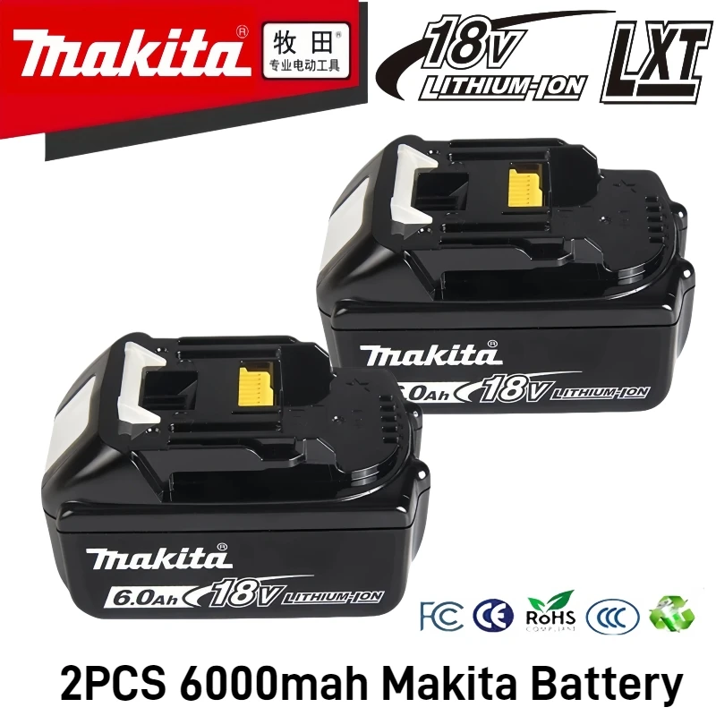 Original Makita 6.0Ah/5.0Ah/3.0Ah 18V Rechargeable Lithium Battery, for Makita Tool BL1830B BL1860B BL1850B BL1840B 18V Battery
Original Makita 6.0Ah/5.0Ah/3.0Ah 18V Rechargeable Lithium Battery, for Makita Tool BL1830B BL1860B BL1850B BL1840B 18V Battery