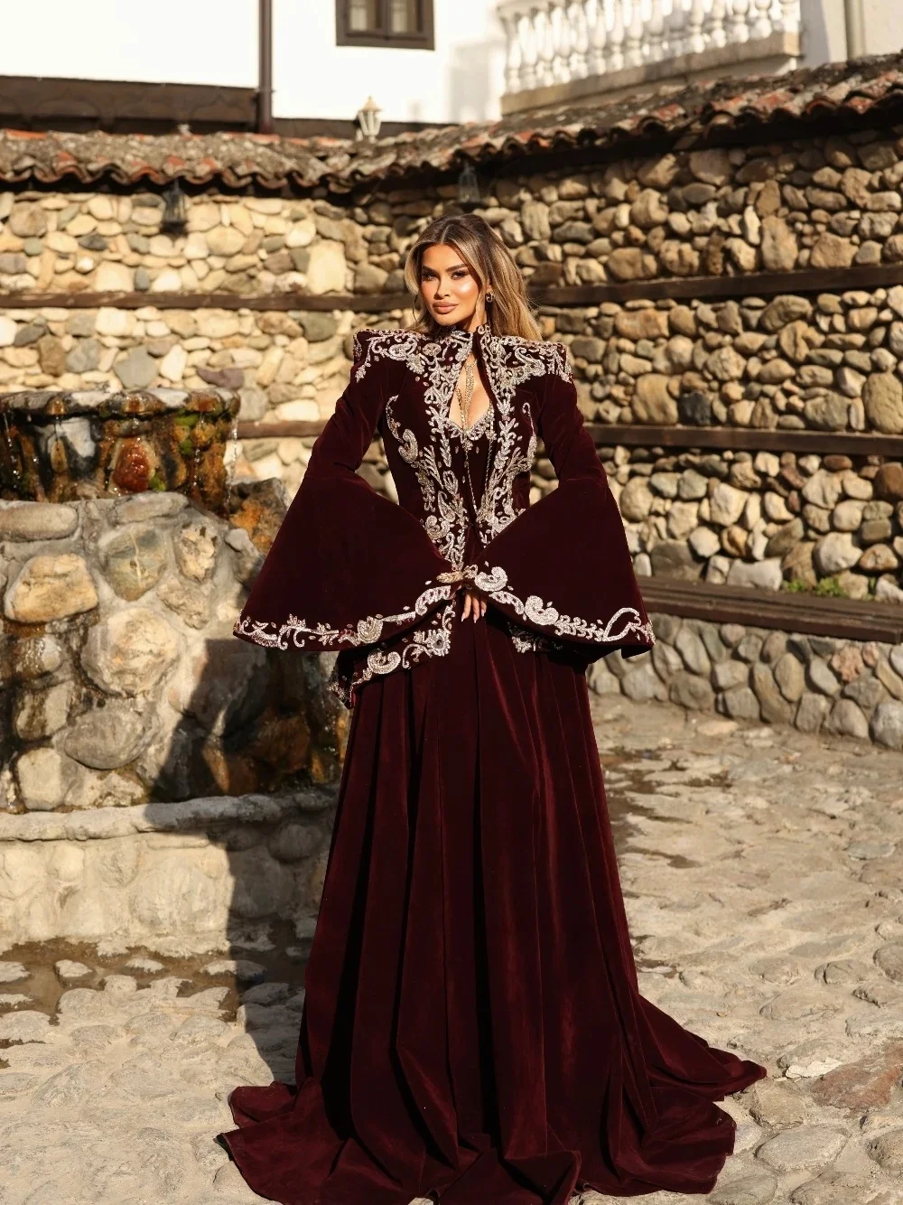 Burgundy Moroccan Kaftan Caftan Muslim Evening Dresses A-line Sweetheart Beaded Dubai Arabic Abaya Islamic Gown Customized
Burgundy Moroccan Kaftan Caftan Muslim Evening Dresses A-line Sweetheart Beaded Dubai Arabic Abaya Islamic Gown Customized