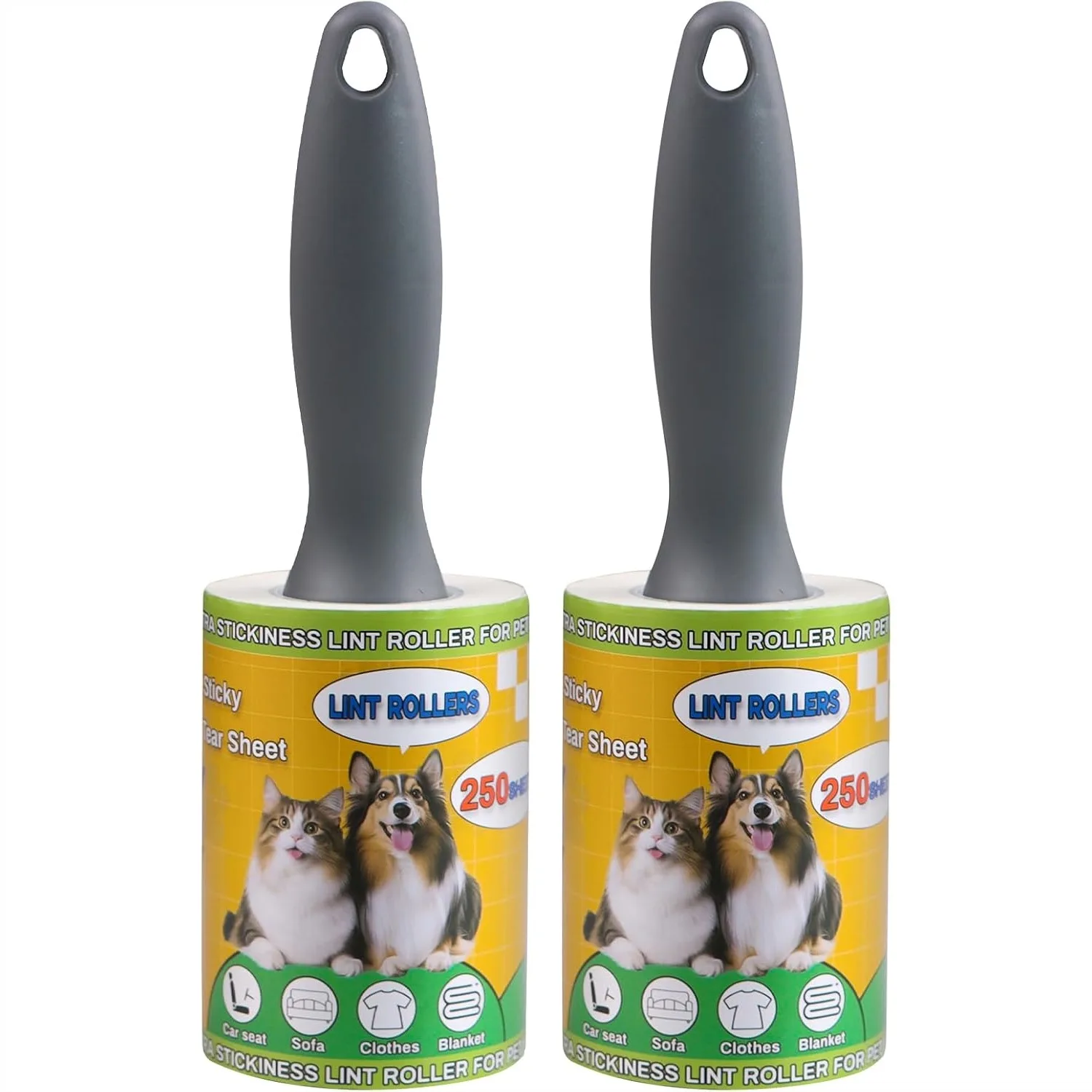 Lint Roller for Pet Hair 500 Sheets Extra Sticky Pet Hair Remover for Clothes Furniture Carpet Car Travel-Friendly Grip Handle
Lint Roller for Pet Hair 500 Sheets Extra Sticky Pet Hair Remover for Clothes Furniture Carpet Car Travel-Friendly Grip Handle