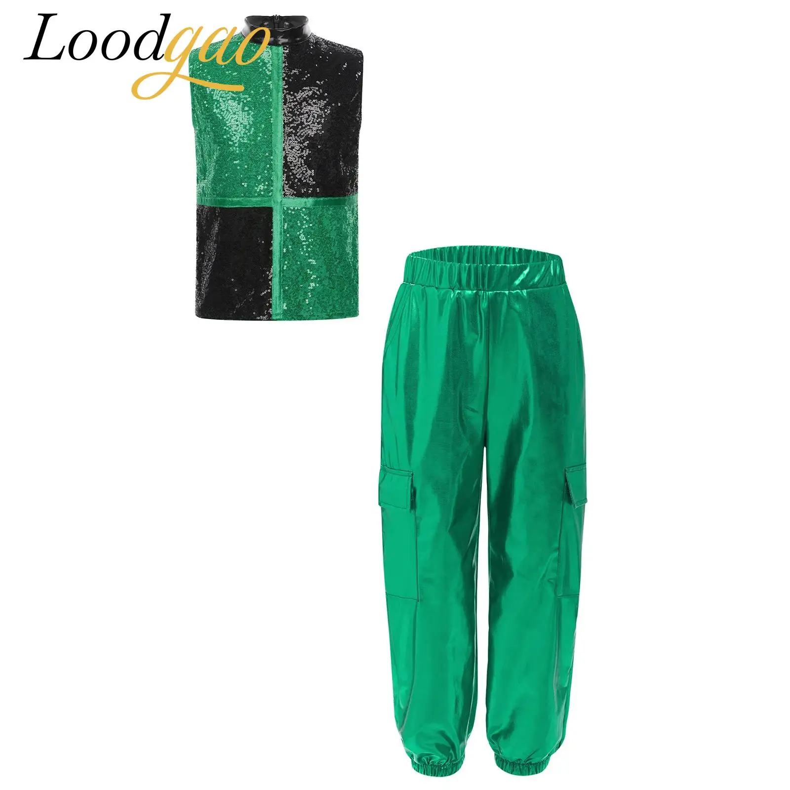 Boys Disco Outfit Hip Hop Jazz Dance Clothing Kids Metallic Sequins Hiphop Clothes Fashion Streetwear Children Shiny Costume
Boys Disco Outfit Hip Hop Jazz Dance Clothing Kids Metallic Sequins Hiphop Clothes Fashion Streetwear Children Shiny Costume