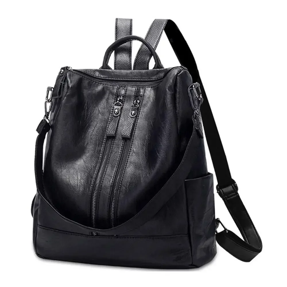 Women Soft Backpack School Leather Black Casual Multifunctional College Bag Large Capacity Shoulder Bags Travel Tote Backpack
Women Soft Backpack School Leather Black Casual Multifunctional College Bag Large Capacity Shoulder Bags Travel Tote Backpack