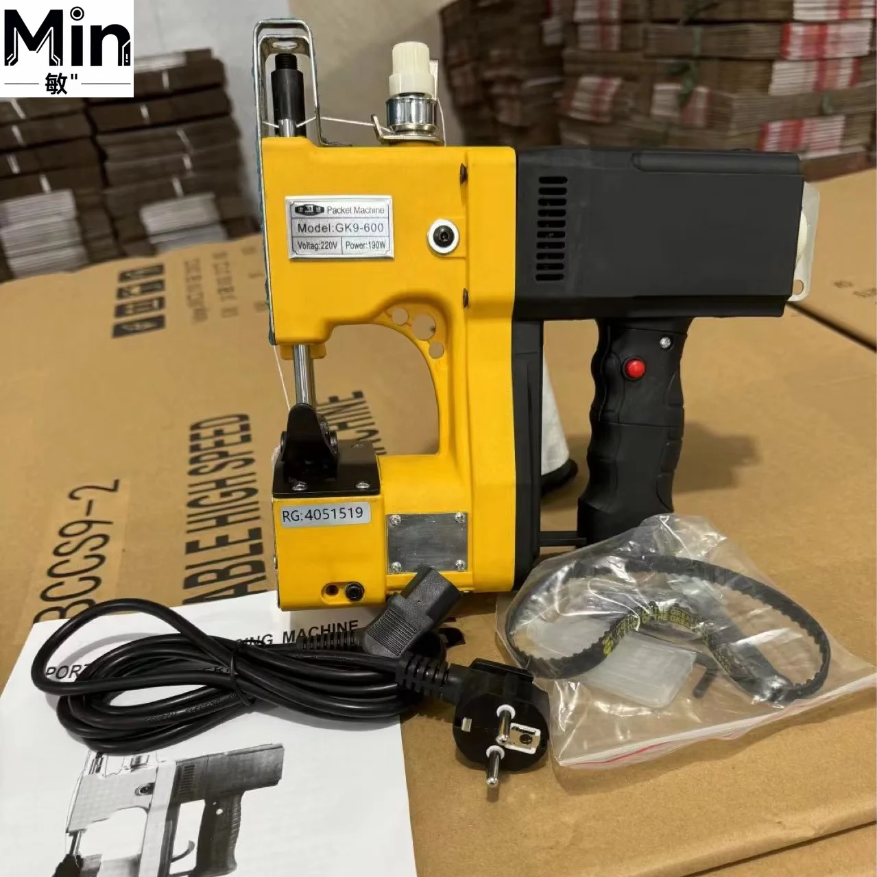 GK9-600 Handheld Bag Sewing Machine, Portable Bag Closer, Single Chain Stitch for Woven Sack
GK9-600 Handheld Bag Sewing Machine, Portable Bag Closer, Single Chain Stitch for Woven Sack
