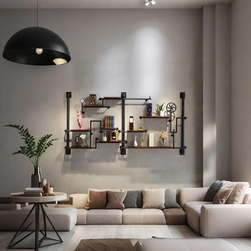 Industrial wind wrought iron wall water pipe rack restaurant wall decoration baffle bookshelf bar cafe display rack
Industrial wind wrought iron wall water pipe rack restaurant wall decoration baffle bookshelf bar cafe display rack