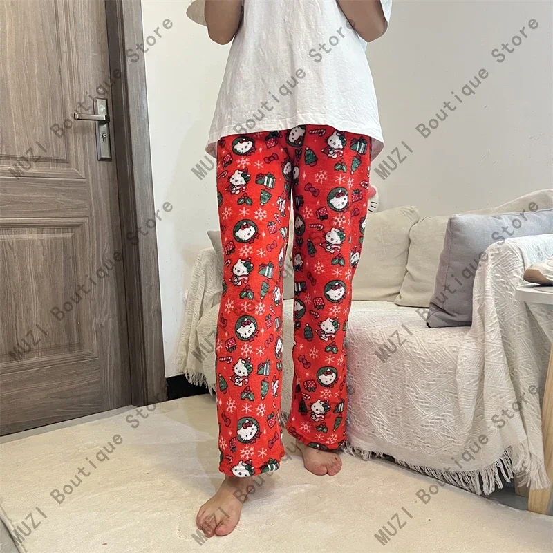 Sanrio Hello Kitty Plush Pajama Pants Cute Cartoon Soft Flannel Fashion Warm Women Home Pants Girls Trousers Christmas Gifts
Sanrio Hello Kitty Plush Pajama Pants Cute Cartoon Soft Flannel Fashion Warm Women Home Pants Girls Trousers Christmas Gifts