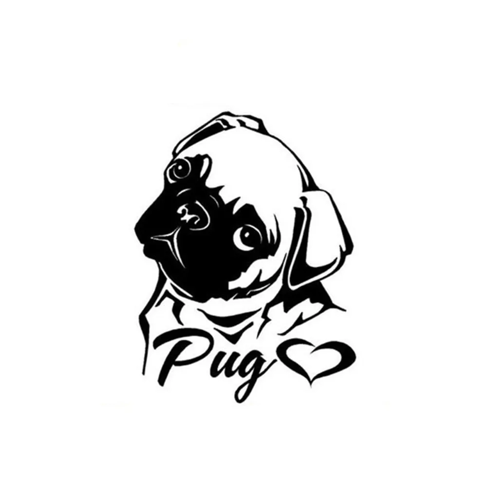 Creative Personality Lovely Animal I Love Eight Bar PUG Vinyl Decals Stickers
Creative Personality Lovely Animal I Love Eight Bar PUG Vinyl Decals Stickers