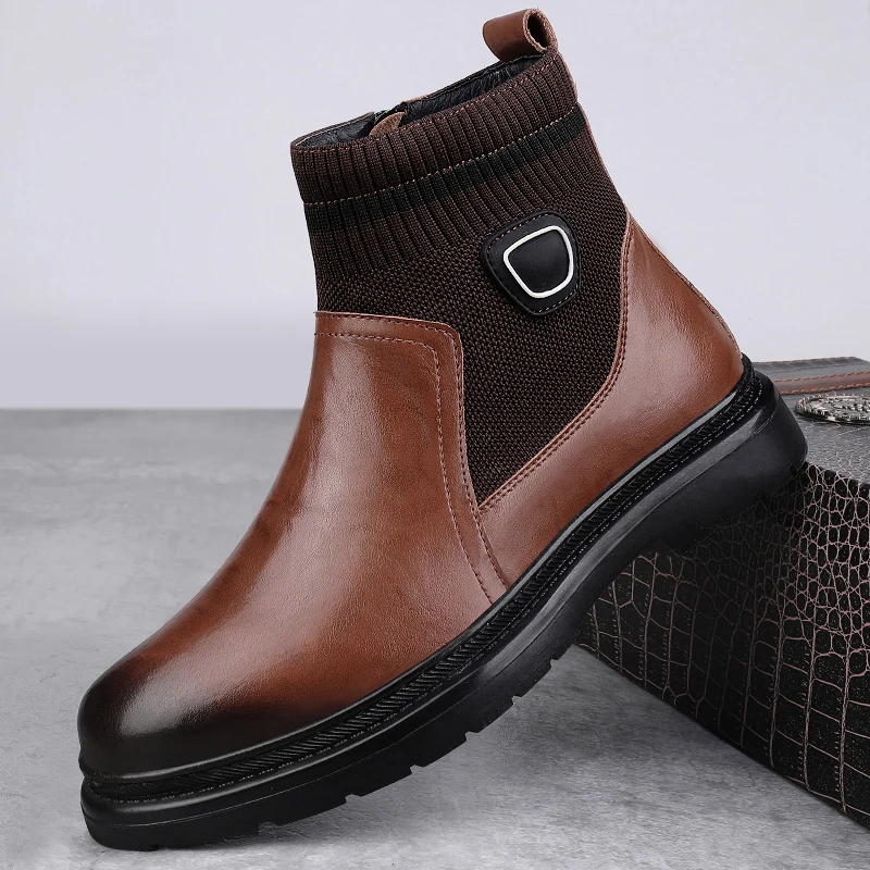 Luxury Brand Genuine Leather Men's Business Boots High-quality Handmade Outdoor Walking Casual Boots Comfortable High Top Boots
Luxury Brand Genuine Leather Men's Business Boots High-quality Handmade Outdoor Walking Casual Boots Comfortable High Top Boots