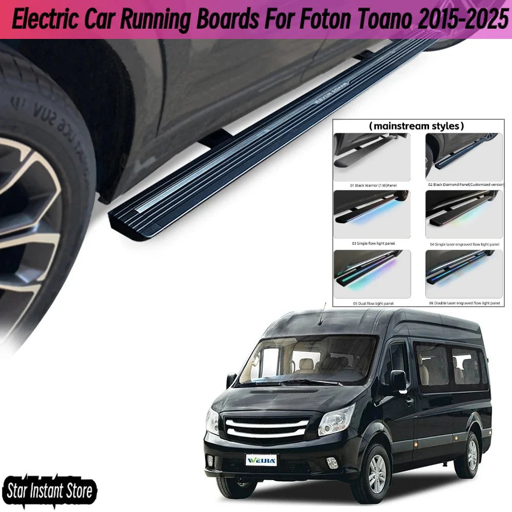 Автоматические выдвижные подножки для Foton Toano 2015-2025, электрические боковые ступеньки со светодиодной подсветкой, ступеньки внедорожника из алюминиевого сплава
Автоматические выдвижные подножки для Foton Toano 2015-2025, электрические боковые ступеньки со светодиодной подсветкой, ступеньки внедорожника из алюминиевого сплава