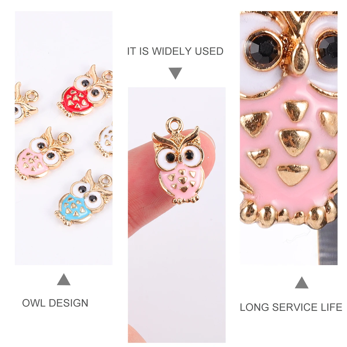 50 pcs Owl Pendant Charms Enamel Owls Bulk Jewelry Making Bead Pendants Earrings Durable Lightweight Novel Shape Accessories
50 pcs Owl Pendant Charms Enamel Owls Bulk Jewelry Making Bead Pendants Earrings Durable Lightweight Novel Shape Accessories