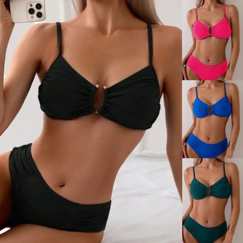 American Style Chic Bikini Swimsuit Women's Cross-border Foreign Trade Sexy Babes High Waist Solid Color Swimsuit Split Swimsuit
American Style Chic Bikini Swimsuit Women's Cross-border Foreign Trade Sexy Babes High Waist Solid Color Swimsuit Split Swimsuit