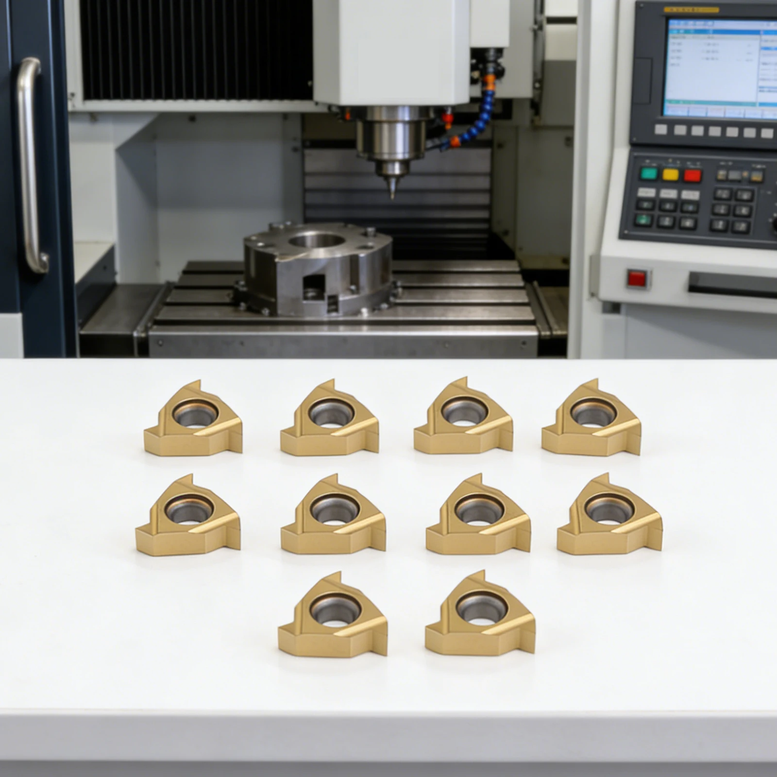CNC Lathe Inserts As Shown In The Figure Carbide Inserts Chip Breaking Control Excellent Cutting Performance For CNC Lathes
CNC Lathe Inserts As Shown In The Figure Carbide Inserts Chip Breaking Control Excellent Cutting Performance For CNC Lathes