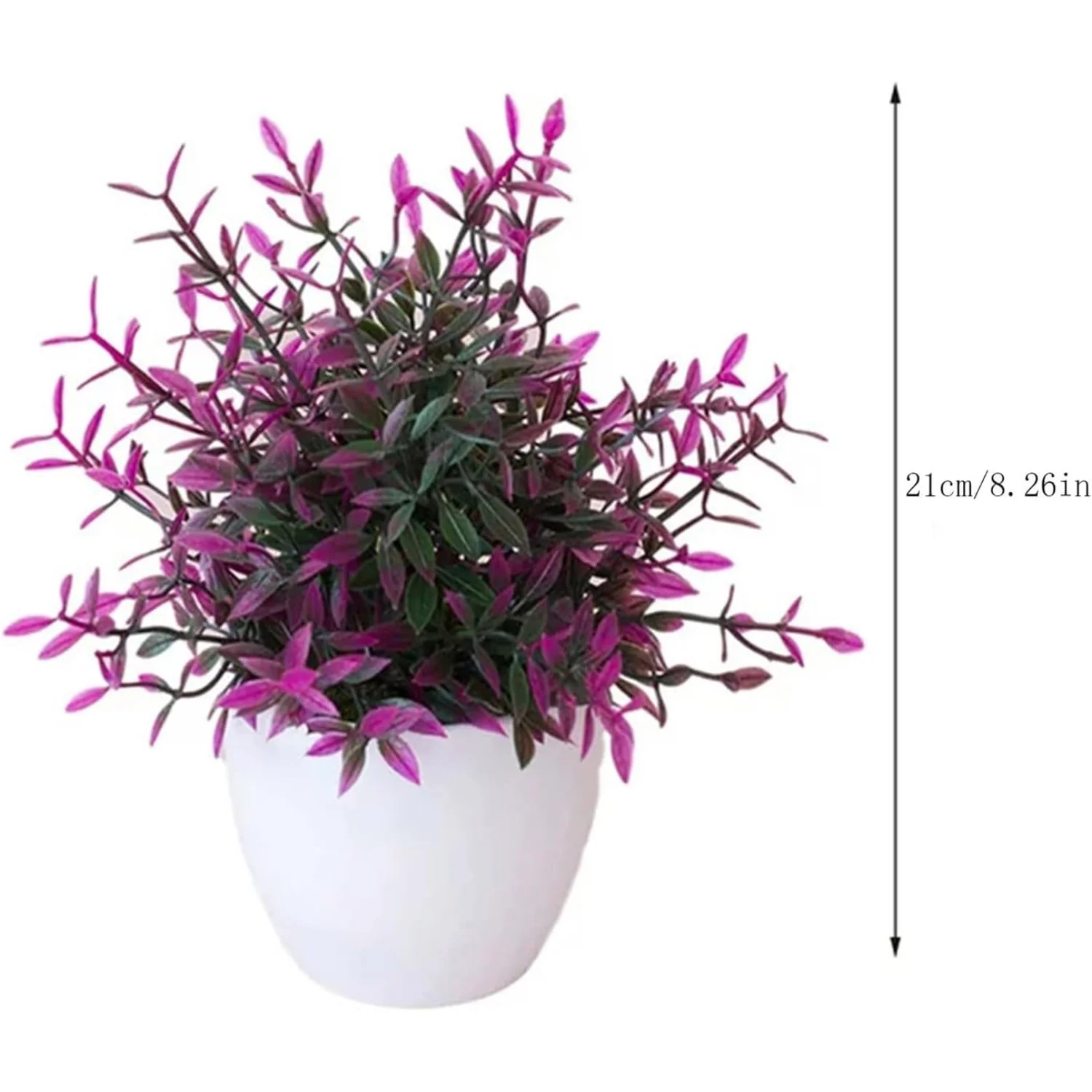 Artificial Flowers with Vase, Faux Flowers in White Plastic Pot, Fake Flowers Potted Small for Shelf, Bathroom Decor, Spring Wed 
Artificial Flowers with Vase, Faux Flowers in White Plastic Pot, Fake Flowers Potted Small for Shelf, Bathroom Decor, Spring Wed
