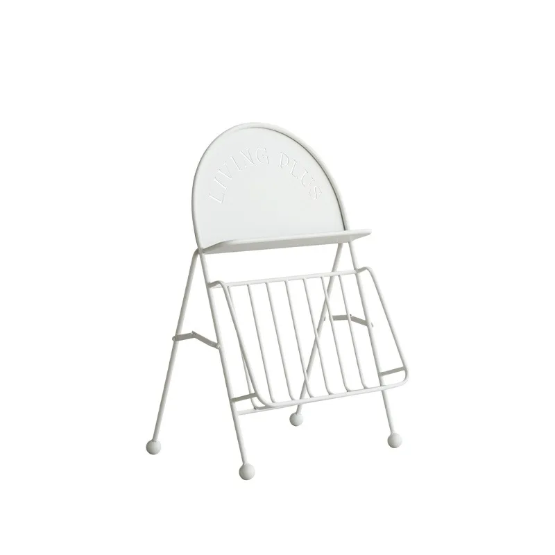 Nordic wrought iron magazine shelf medieval floor creative bookshelf display living room ornament
Nordic wrought iron magazine shelf medieval floor creative bookshelf display living room ornament