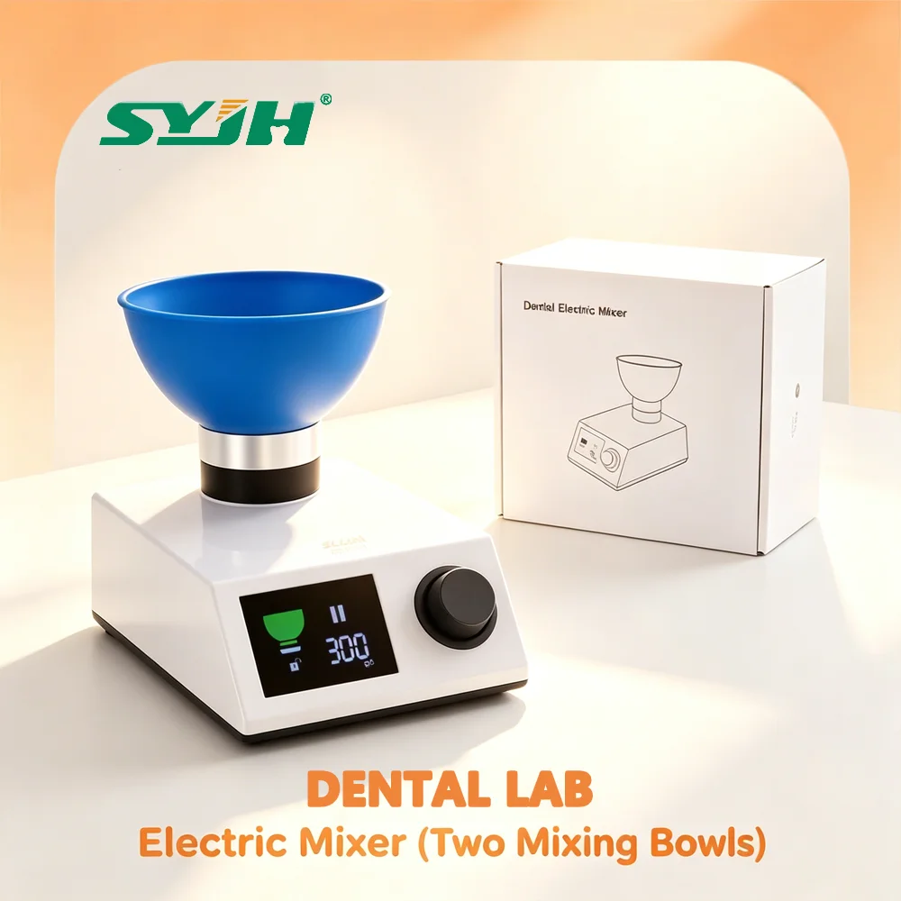 SYJH 5-300 RPM Low-Noise Dental Alginate Mixer Automatic Forward/Reverse Function 2Pcs Mixing Bowl Dentist Lab Equipment
SYJH 5-300 RPM Low-Noise Dental Alginate Mixer Automatic Forward/Reverse Function 2Pcs Mixing Bowl Dentist Lab Equipment