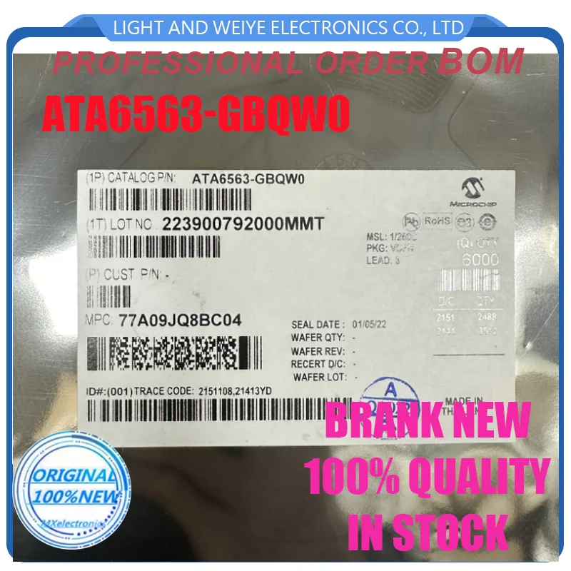 (5piece) 100% New ATA6563-GBQW0 ATA6563 VDFN8 Chipset
(5piece) 100% New ATA6563-GBQW0 ATA6563 VDFN8 Chipset