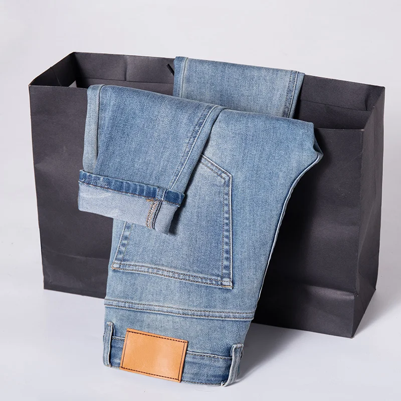 New Jeans Men's Clothing High Quality All Season Light Colored Washed Jeans Korean Stretch Slim Fit Small Straight Leg Pants
New Jeans Men's Clothing High Quality All Season Light Colored Washed Jeans Korean Stretch Slim Fit Small Straight Leg Pants