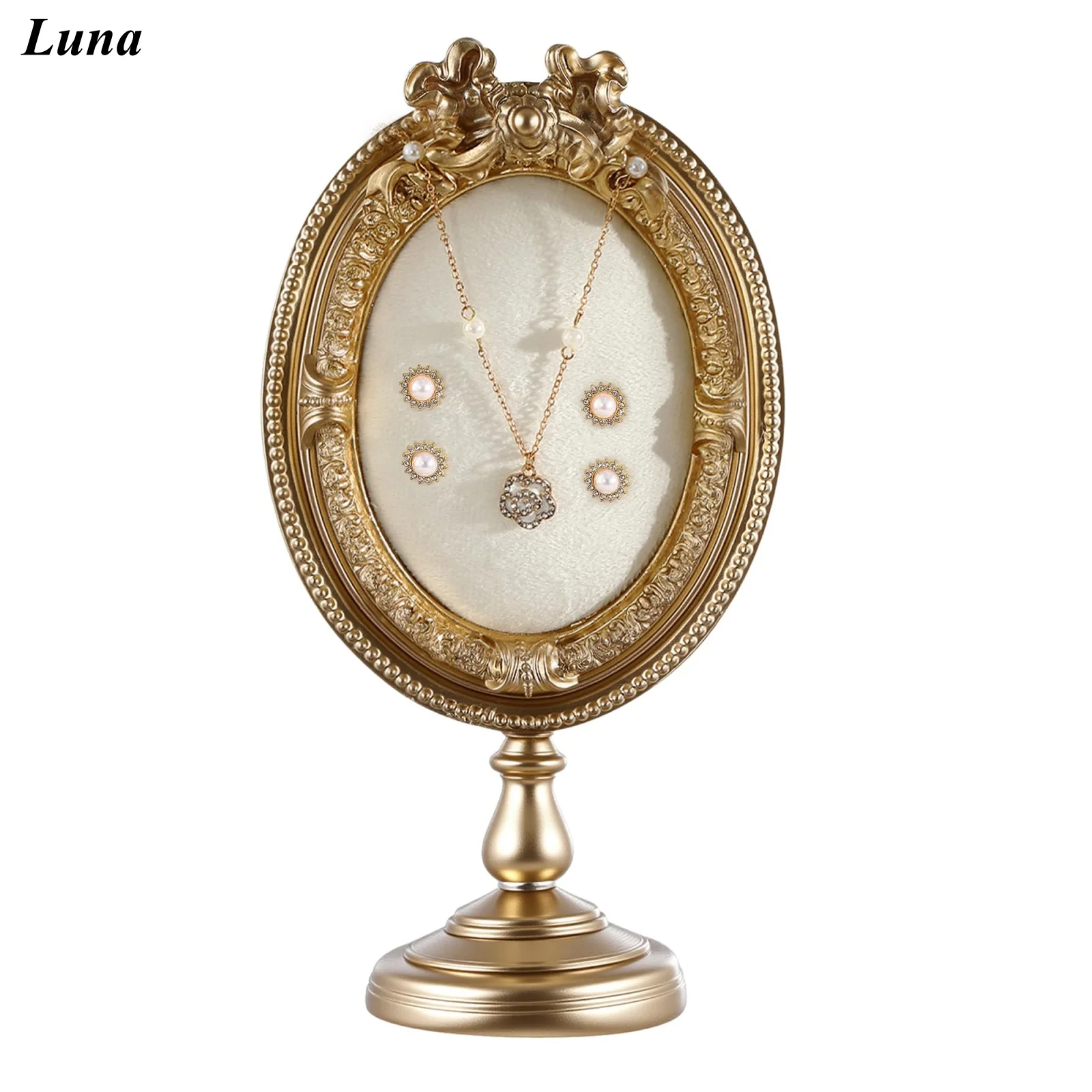 Vintage Jewelry Display Stand gold Antique Trinket tower Jewelry Photography Props Baroque Frame Organizer with Velvet Backing f
Vintage Jewelry Display Stand gold Antique Trinket tower Jewelry Photography Props Baroque Frame Organizer with Velvet Backing f