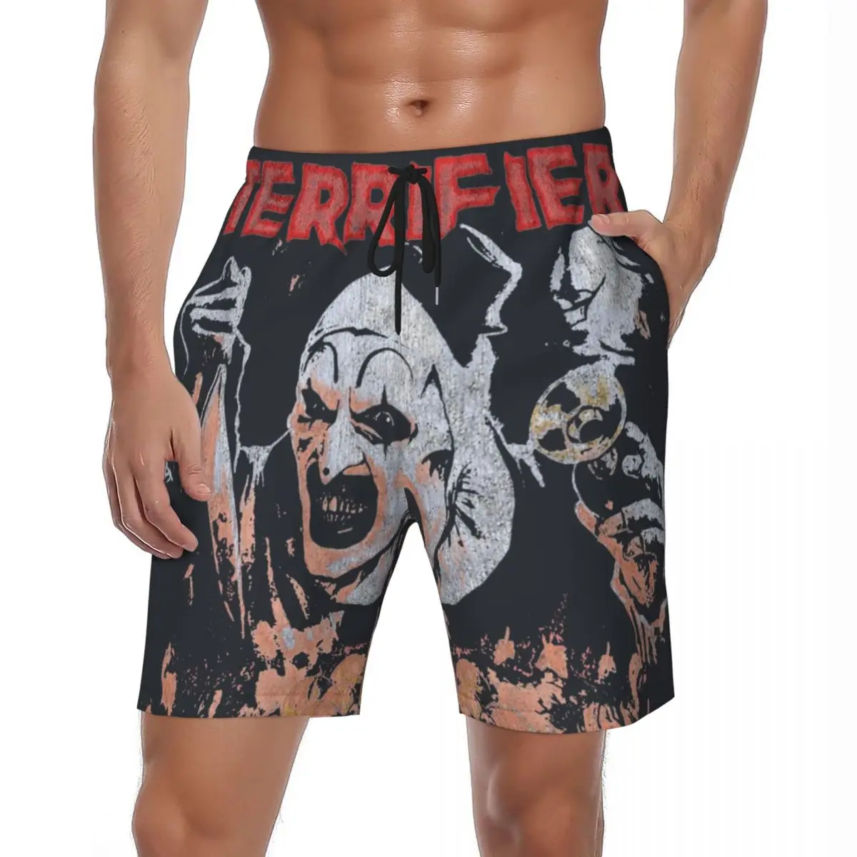 Купальники Scary Clown Terrifier Спортивные шорты Летние шорты из фильма ужасов Винтажные пляжные шорты Мужские узор Спортивные плавки для фитнеса
Купальники Scary Clown Terrifier Спортивные шорты Летние шорты из фильма ужасов Винтажные пляжные шорты Мужские узор Спортивные плавки для фитнеса