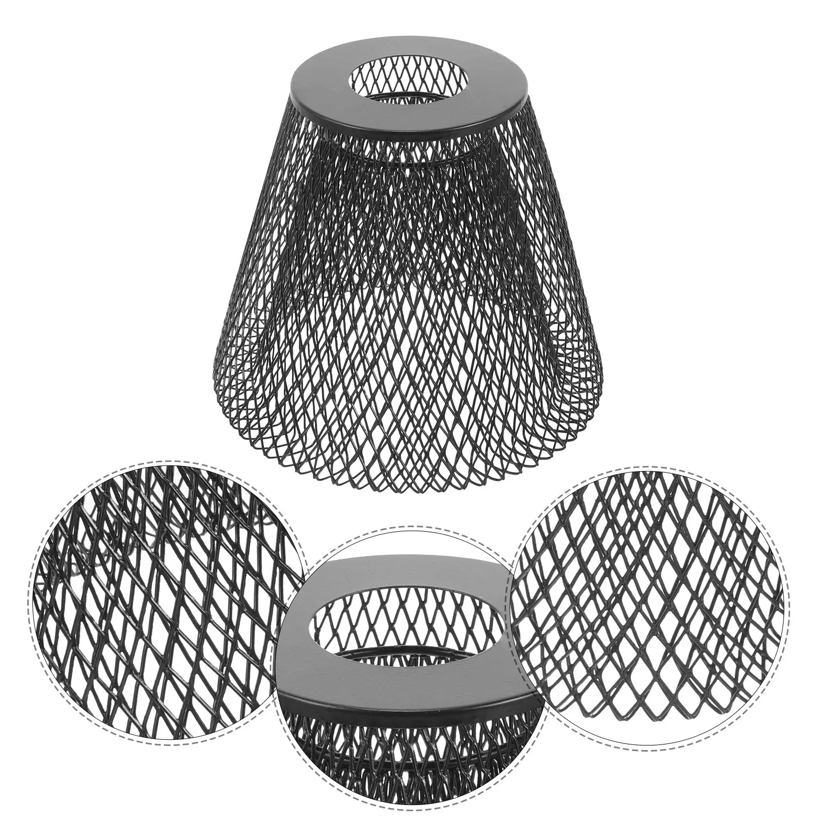 Metal Cage Lamp Shade Hollow Mesh Pendant Light Shade for Chandelier Ceiling Hanging Lamp Trapezoid Shape Lightweight Easy
Metal Cage Lamp Shade Hollow Mesh Pendant Light Shade for Chandelier Ceiling Hanging Lamp Trapezoid Shape Lightweight Easy